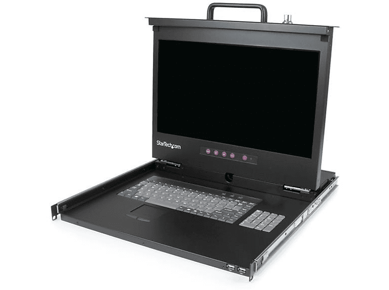 Consola para Rack | StarTech.com RKCONS17HDEU Consola 1U Hub USB de Pantalla 17" 1080p KVM para Rack