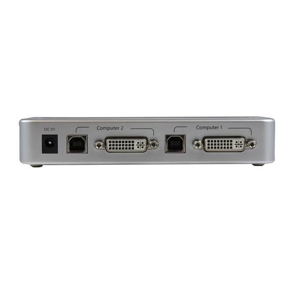 Switch KVM - StarTech.com SV211KDVIEU Conmutador KVM USB DVI  2 Puertos c/ Cables