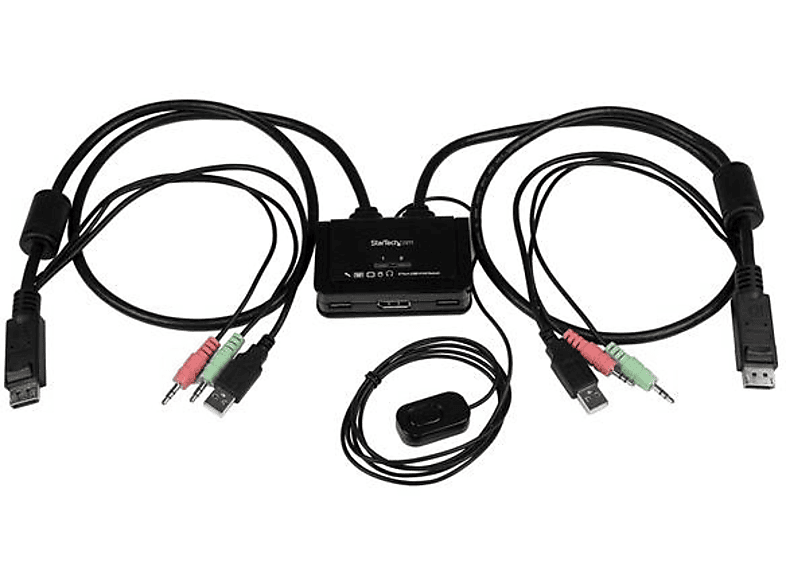 Switch KVM | StarTech.com SV211DPUA Conmutador Switch KVM 2 puertos DP