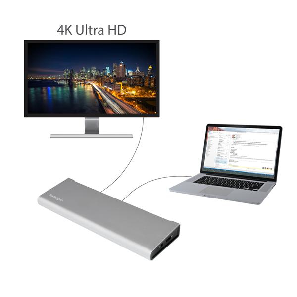 Docking Station - StarTech.com TB2DOCK4K2DP Replicador Puertos Thunderbolt 2 de Vídeo Doble DP