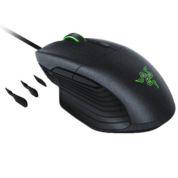 Ratón gaming - Razer Basilisk, Óptico, 16000 ppp, Negro y verde