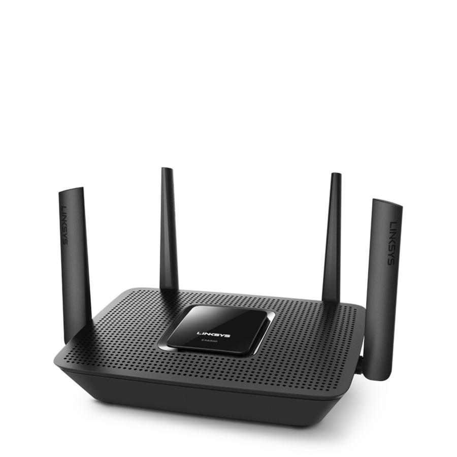 Router - Linksys EA8300, Tribanda (2,4 GHz/5 GHz/5 GHz), Gigabit Ethernet, Negro
