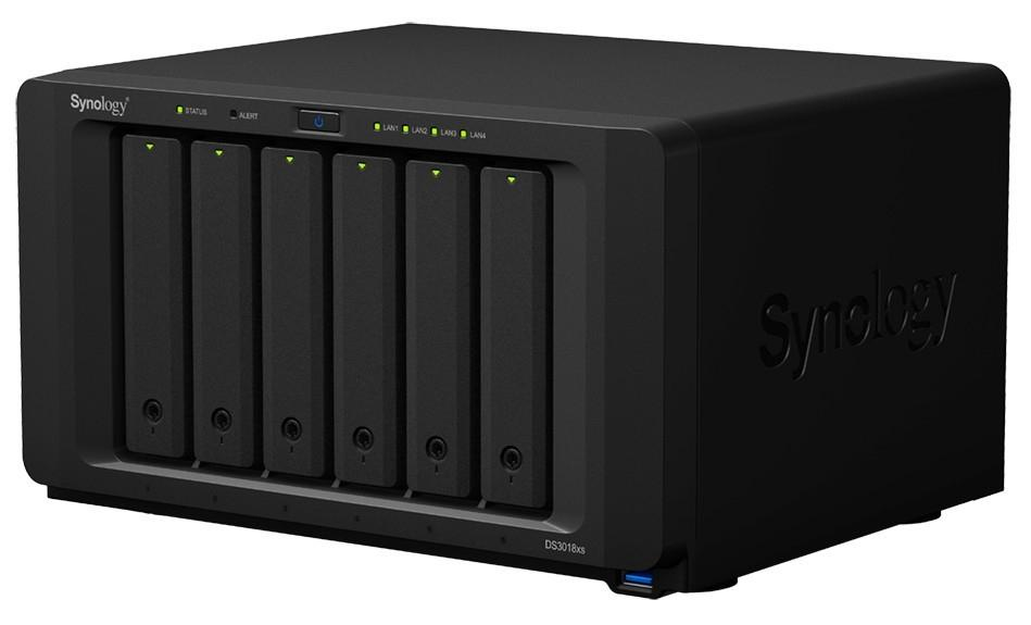 Servidor NAS - Synology DS3018XS, NAS, Escritorio, Ethernet, Negro