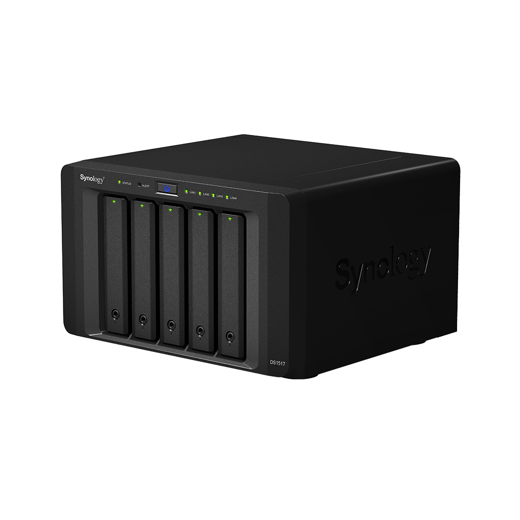 Servidor NAS - Synology DS1517, Sobremesa, Ethernet, Negro
