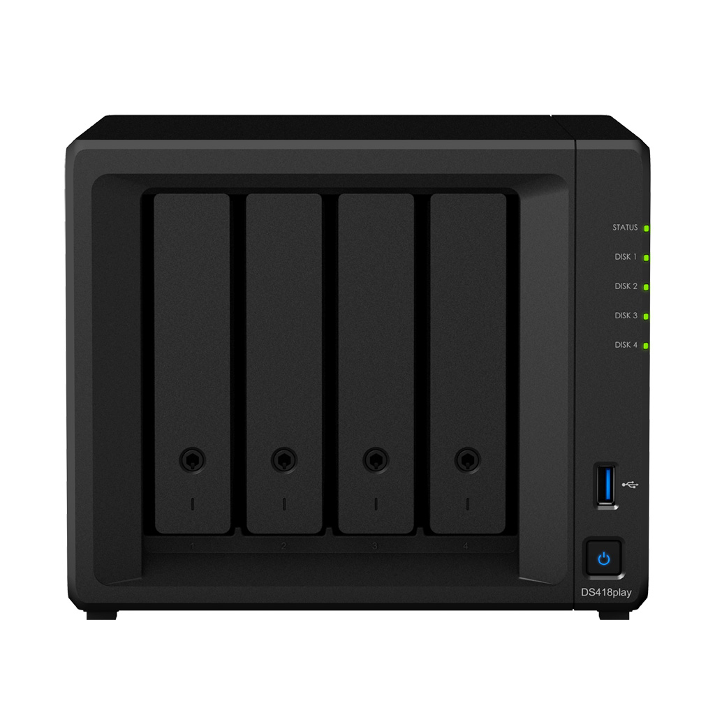 Servidor NAS - Synology DS418play, Sobremesa, Ethernet