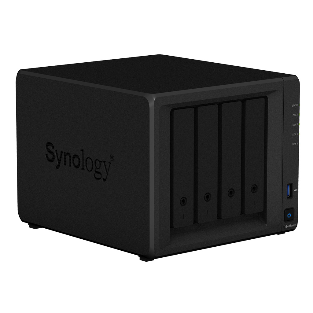 Servidor NAS - Synology DS418play, Sobremesa, Ethernet