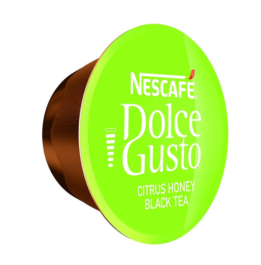 Cápsulas monodosis - Dolce Gusto Citrus Honey Black Tea, Pack de 16 cápsulas de té de cítricos