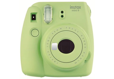 Cámara instantánea  Fujifilm Instax Mini 9, Verde lima + Pack papel  fotográfico (10 fotos)