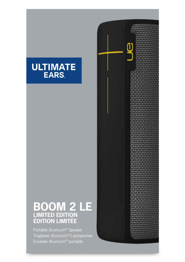 Altavoz inalámbrico - UE Boom 2, Bluetooth, NFC, Sumergible, Sonido 360º, Negro y amarillo