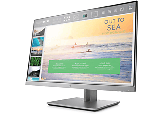 Monitor - HP EliteDisplay E233, 23" Full HD, Rotación, IPS, USB, HDMI, Plata