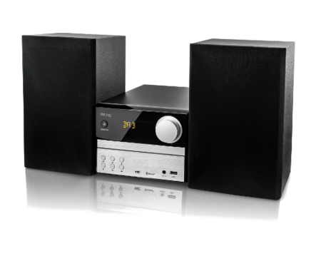 Microcadena - PEAQ PMS310BT-SL, CD, USB, Bluetooth, Negro