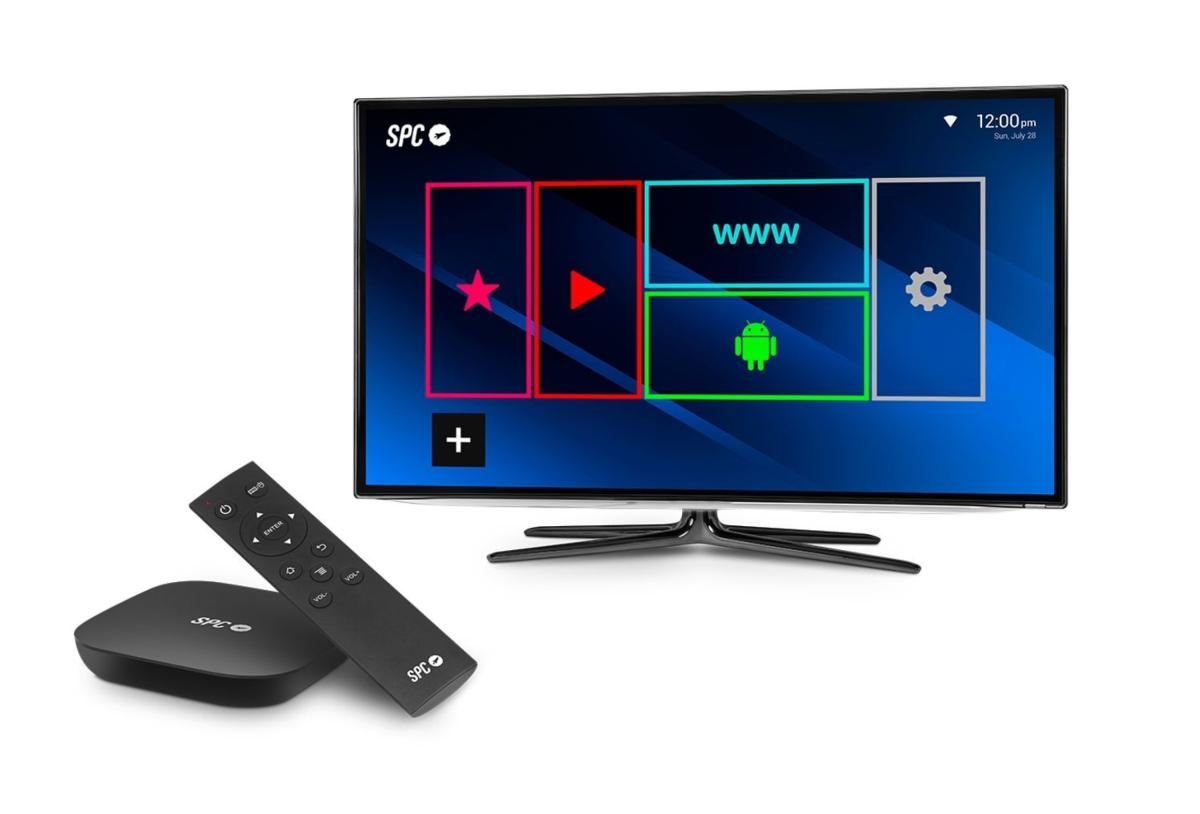 Reproductor Smart TV - SPC Alien, Smart TV Box, Android 4.4, Negro