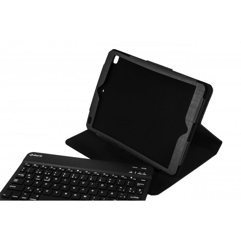 Funda Tablet - Silver ht con teclado para Apple iPad Air 1, 2 y Pro (9.7") color negro