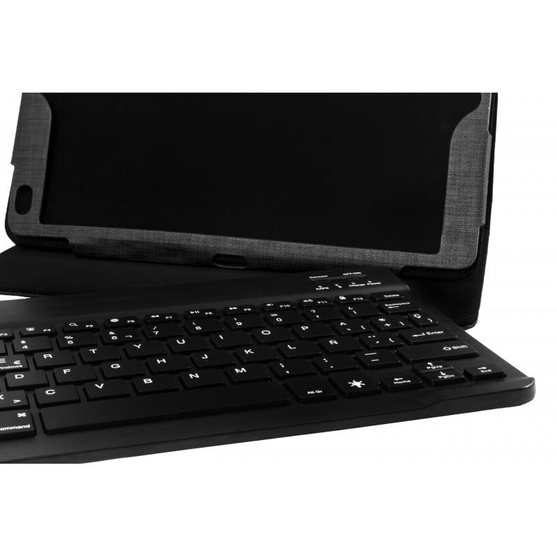 Funda Tablet - Silver ht con teclado para Apple iPad Air 1, 2 y Pro (9.7") color negro