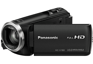Videocámara - Panasonic HC-V180EC-K, Full HD, Sensor BSI, Angular de 28mm