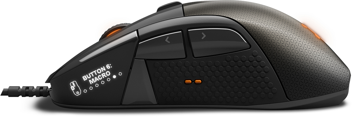 Ratón gaming - SteelSeries Rival 700, retroiluminado, óptico, Negro y naranja