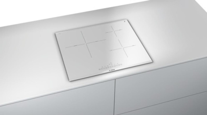 Encimera - Bosch PID672FC1E, Eléctrica, Inducción, 3 zonas, 32 cm, Blanco