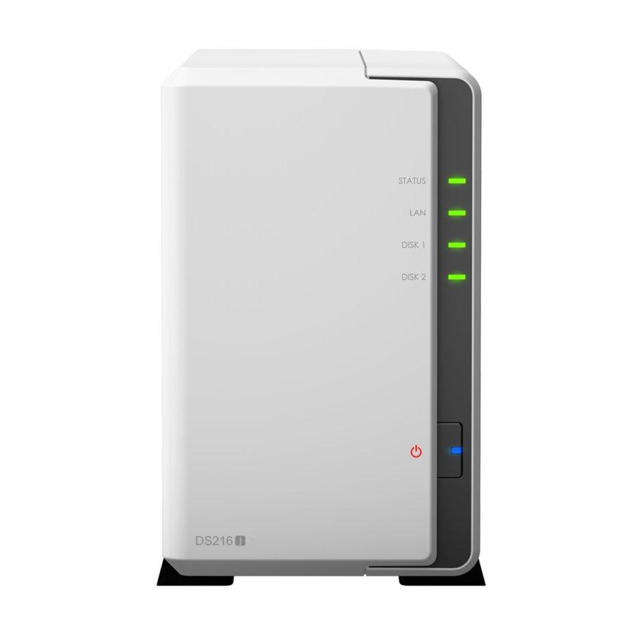 Servidor NAS - SYNOLOGY DS216J 2BAY 1 GHZ 1X GBE 3X USB 3,0