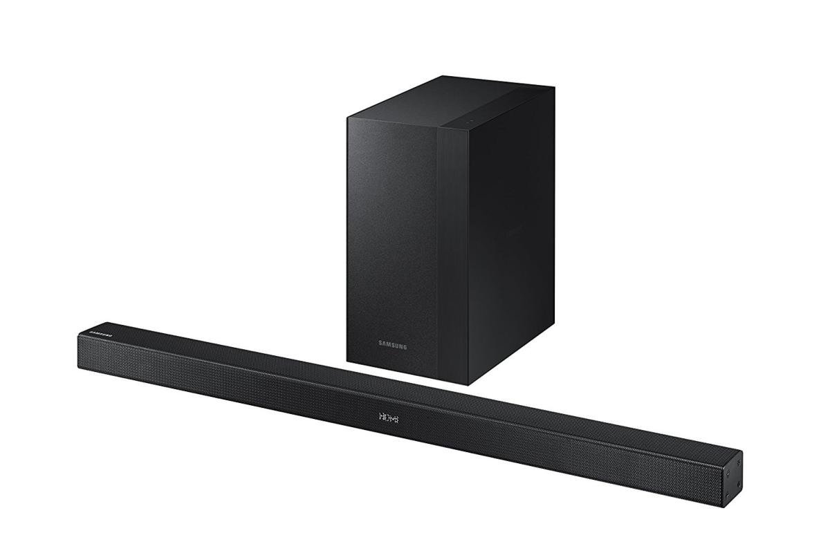 Barra de sonido - Samsung HW-K450, 2.1 canales, 300 W, Subwoofer inalámbrico, Negro