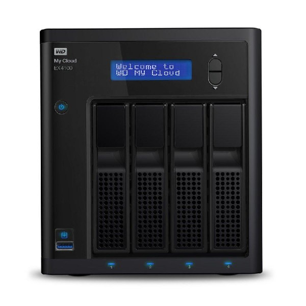 Servidor NAS - Western Digital My Cloud Home WDBWZE0240KBKEESN, NAS 4, 3.5, EX410, Ethernet