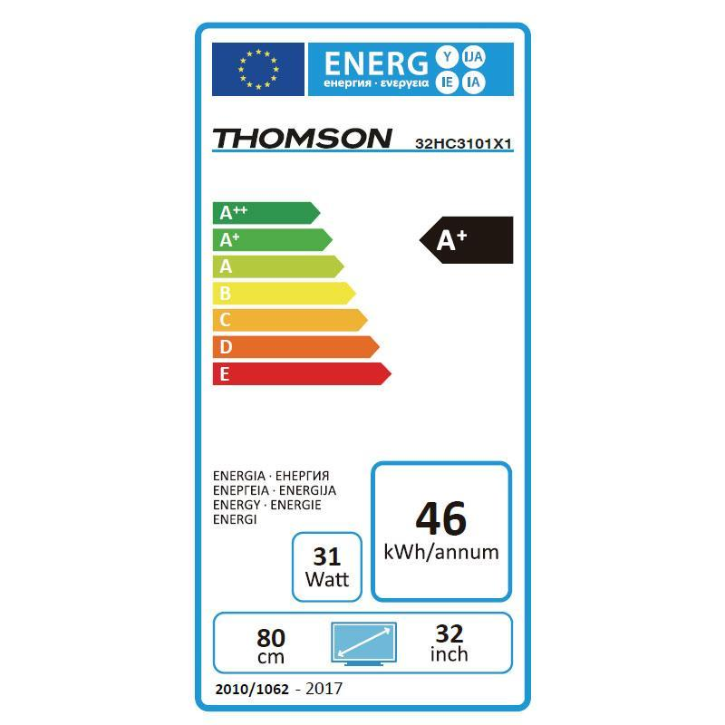 TV LED 32" - Thomson 32HD3101, HD, Dolby Digital Plus, USB, HDMI