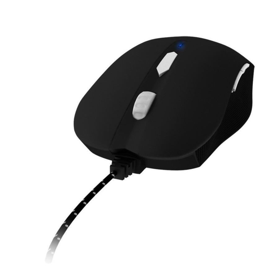 Ratón gaming - Mars Gaming HADES MMHA1, 3200 DPI, USB, LED, Negro