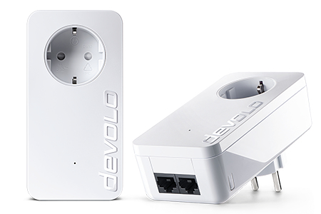 Adaptador PLC - Devolo Dlan 1000 Duo+ Starter Kit, 1000 Mbit/s, Blanco