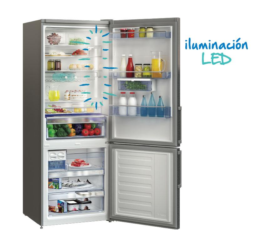 Frigorífico combi - Beko RCHA300K20W, 280 L, Semi No Frost, 181 cm, Blanco