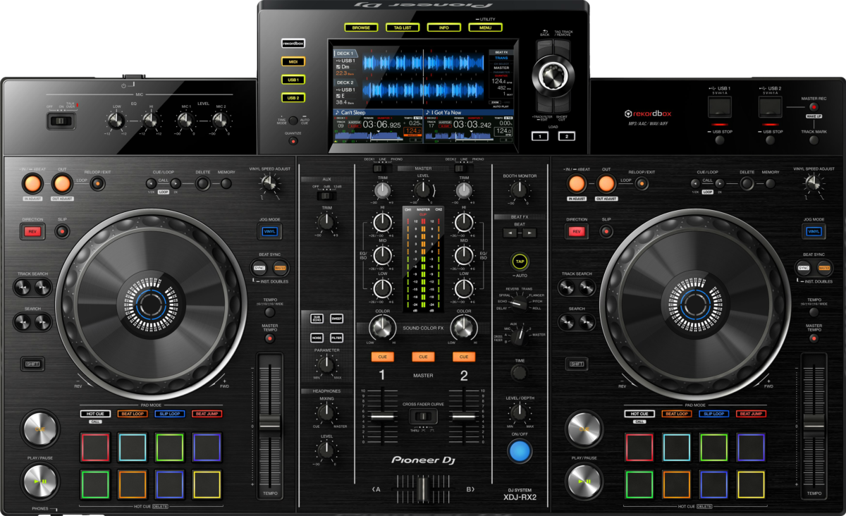 Controladora DJ - Pioneer DJ XDJ-RX2, DJ Todo en uno, Pantalla táctil 7", Sound Color FX,
