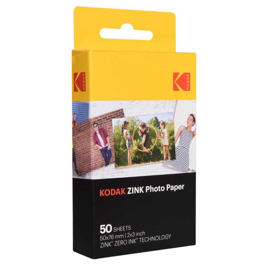 Película fotográfica - Kodak ZINK, 50 hojas, 50x76mm, Printomatic