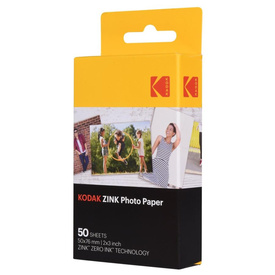 Película fotográfica - Kodak ZINK, 50 hojas, 50x76mm, Printomatic