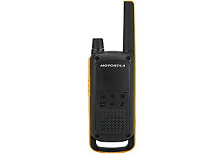 Walkie Talkie - Motorola T82, 4 radios, 16 canales, Alcance 10 km, LED, IPx4