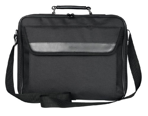 Maletín para portátil - Trust Atlanta, Para portátil, Hasta 17.3 pulgadas, Negro