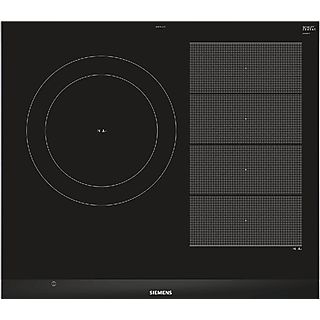 Placa de inducción - Siemens EX675LJC1E, Modular, 2 zonas, Zona Flex Inducción, Frying Sensor, Función power Boost y power Move, 28 cm, Negro