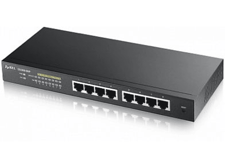 ZyXEL GS1900-8HP Gestionado L2 Gigabit Ethernet (10/100/1000) Energía sobre Ethernet (PoE) Negro