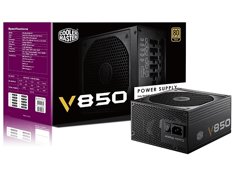 Fuente de Alimentación | Cooler Master V850 850W ATX Negro