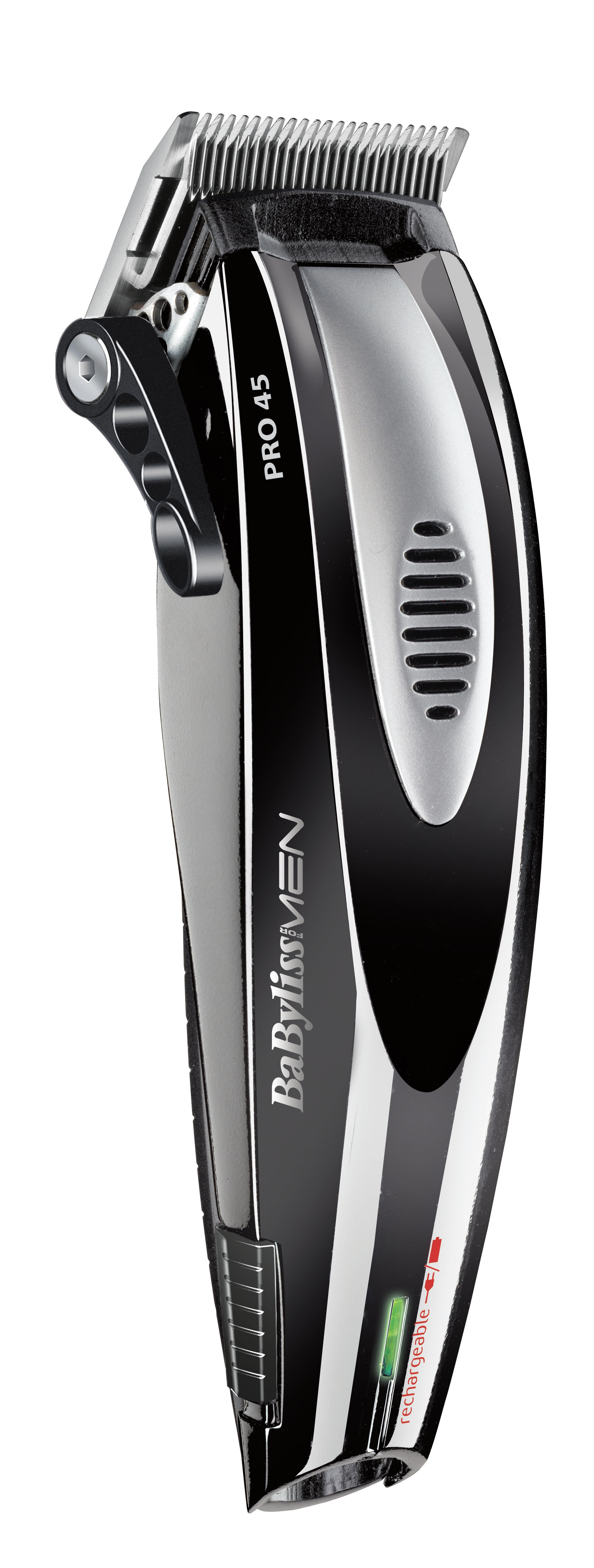 Cortapelos - Babyliss E 956 E PRO 45, Cuchillas desmontables, 8 guías de corte