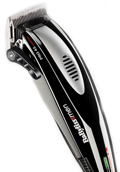 Cortapelos - Babyliss E 956 E PRO 45, Cuchillas desmontables, 8 guías de corte