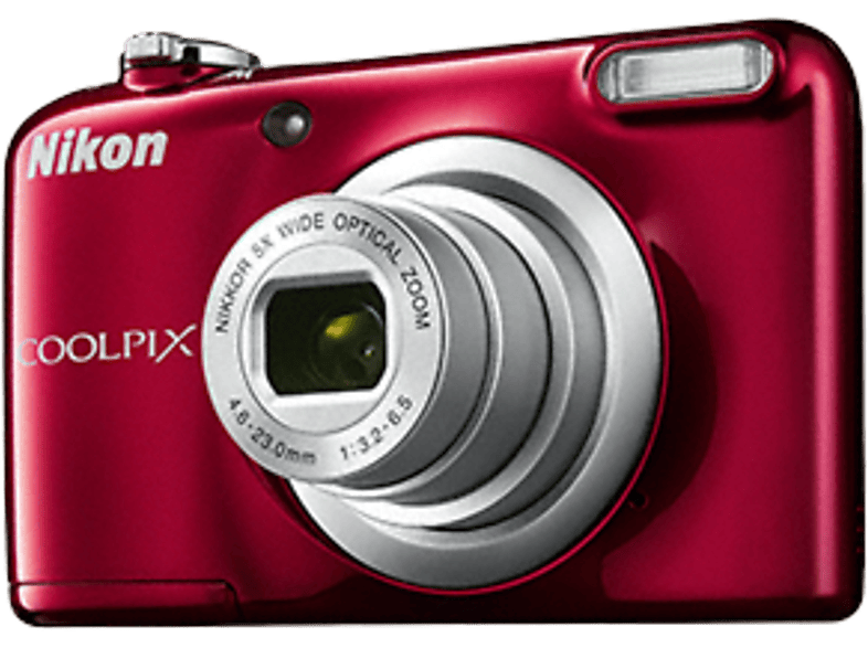 Cámara Compacta Nikon coolpix a10 161 mp rojo estuche de fotos digital 16mp 5x 16.1mp zoom x5 16.1 80 1600