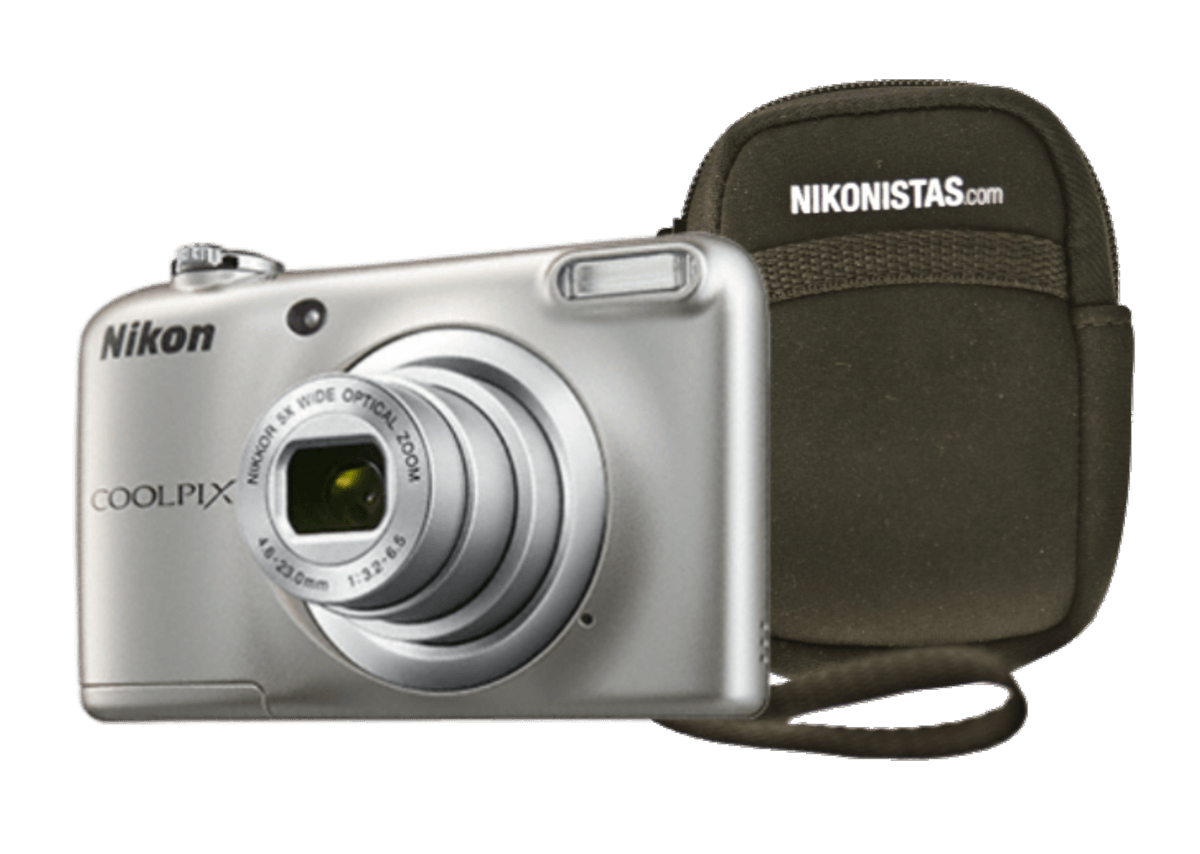 Cámara - Nikon Coolpix A10 + Estuche, 16.1MP, Zoom Óptico x5, Plata