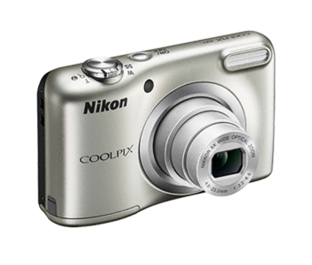 Cámara - Nikon Coolpix A10 + Estuche, 16.1MP, Zoom Óptico x5, Plata