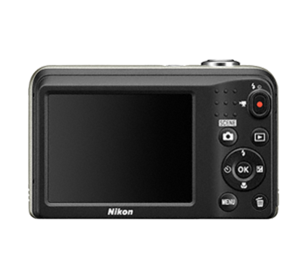 Cámara - Nikon Coolpix A10 + Estuche, 16.1MP, Zoom Óptico x5, Plata