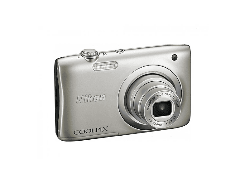 Cámara | Nikon Coolpix A100 + Estuche+ Palo selfie, Plata | MediaMarkt