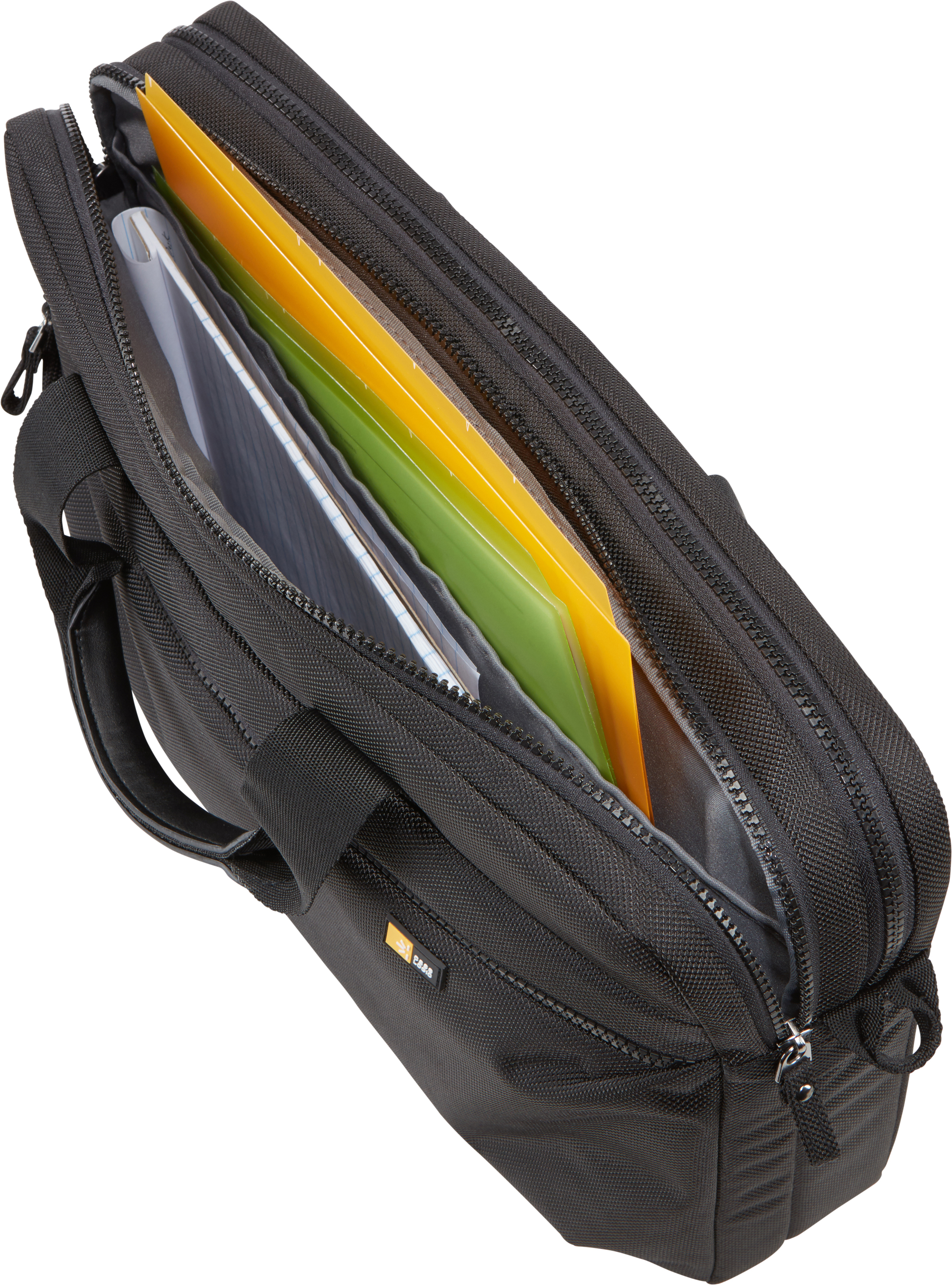 Maletín para portátil - Case Logic Bryker Laptop bag, Compartimento para Apple iPad, Negro