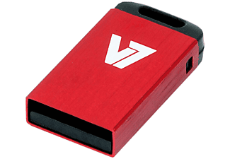 USB - V7 Unidad de memoria flash USB 2.0 nano 32 GB, Roja