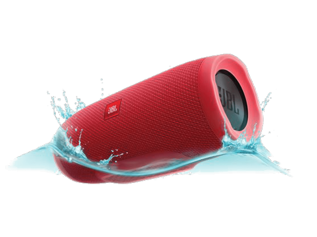 Altavoz inalámbrico - JBL Charge 3, Bluetooth, Resistente al agua, Rojo