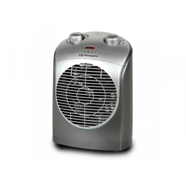 Calefactor - Orbegozo FH 5021, Potencia 2200W, Termostato regulable, Luz indicadora