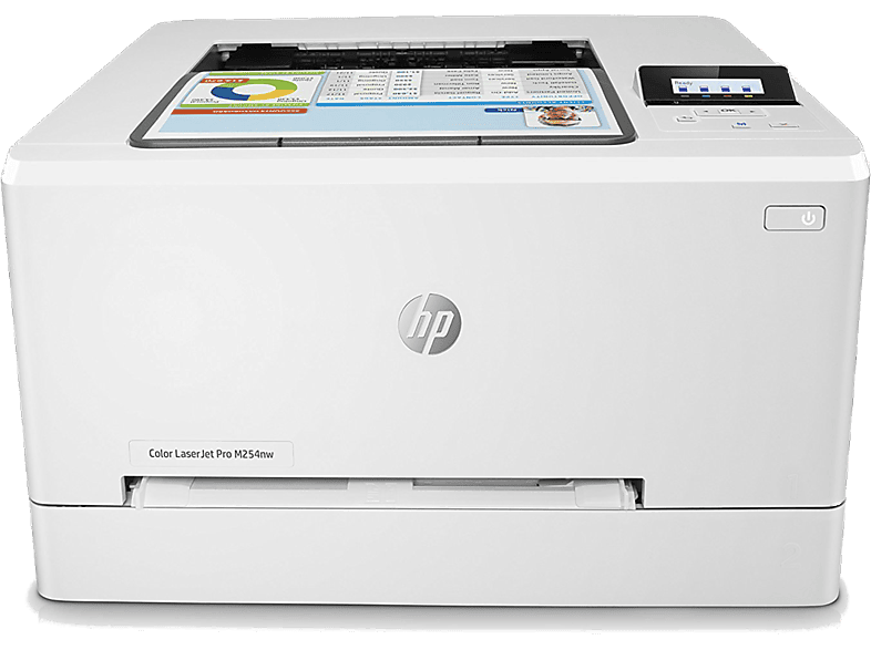 Impresora Hp Laserjet pro m254nw 21ppm pantalla lcd wifi blanco ethernet color t6b59a