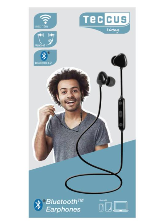 Auriculares inalámbricos - Vivanco Teccus Sr Air2 Dentro De Oído, Binaurale, Inalámbrico, Negro