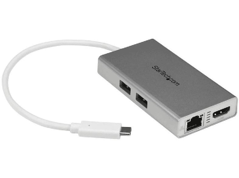 Docking Station | StarTech.com DKT30CHPDW Adaptador USB-C Multifuncion Blanco HDMI Red para Portatil